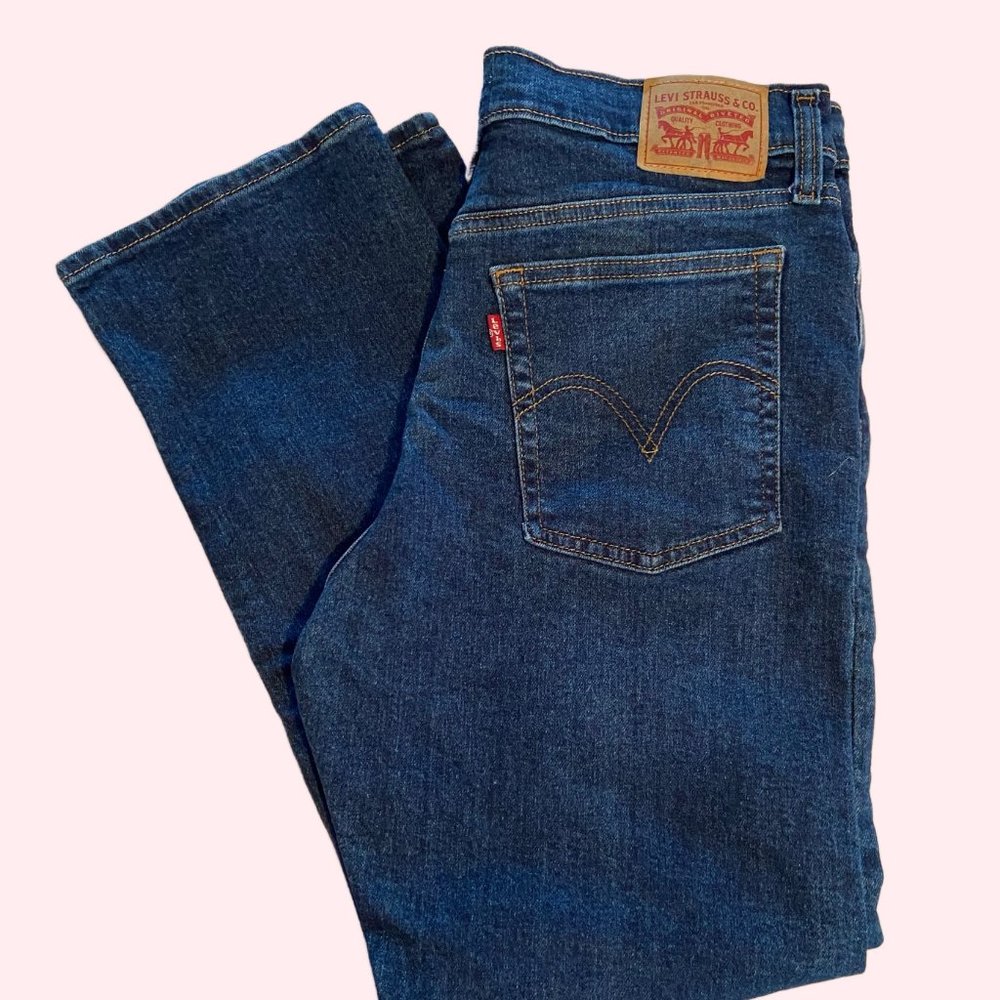 Levi's Wedgie Straight Stretch Dark Wash 31